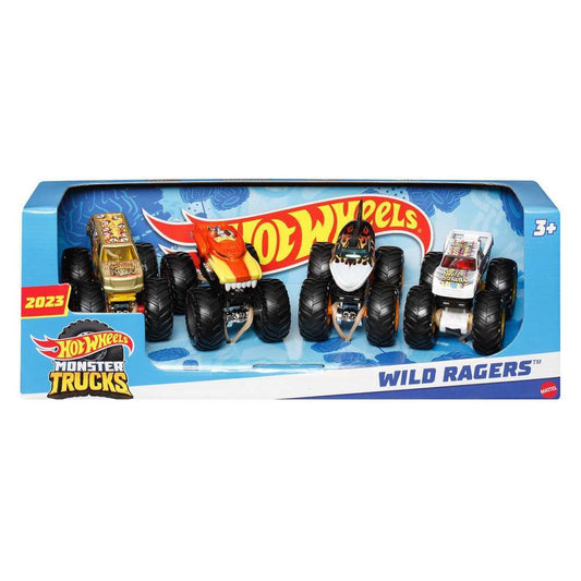 Hot Wheels Monster Trucks Demolition Doubles, 4-Pack Of 1:64 Scale Toy Trucks