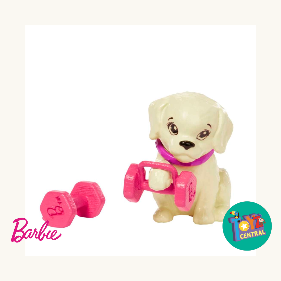Barbie Doll With Puppy, Workout Outfit, Roller Skates And Tennis
