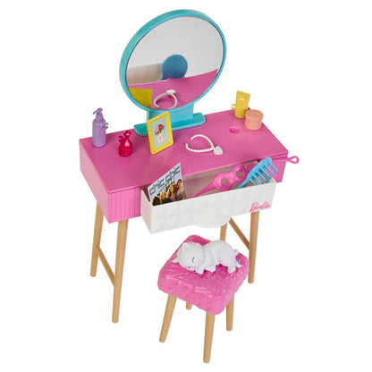 Barbie Doll And Bedroom Playset, Barbie Furniture With 20+ Pieces