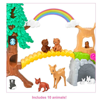 Barbie Career Wilderness Guide Playset With Blonde Doll And 10 Animal Figures