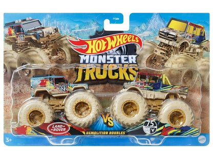 Hot Wheels Monster Trucks Demolition Doubles, 2-Pack Of 1:64 Scale Toy Trucks
