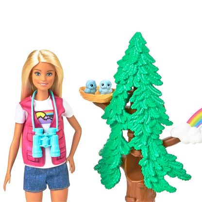Barbie Career Wilderness Guide Playset With Blonde Doll And 10 Animal Figures