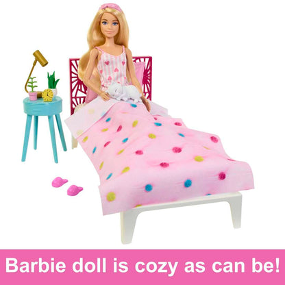 Barbie Doll And Bedroom Playset, Barbie Furniture With 20+ Pieces